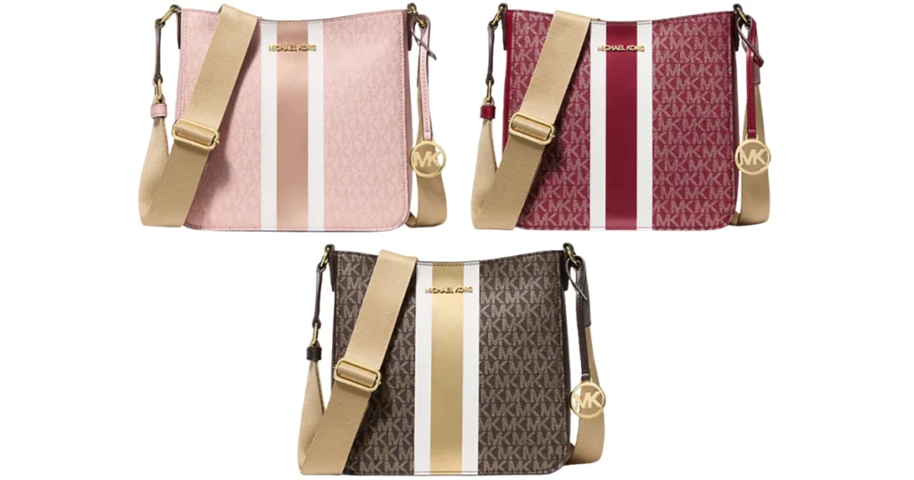 Michael Kors Logo Stripe Crossbody