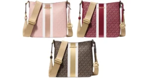 Michael Kors Logo Stripe Crossbody