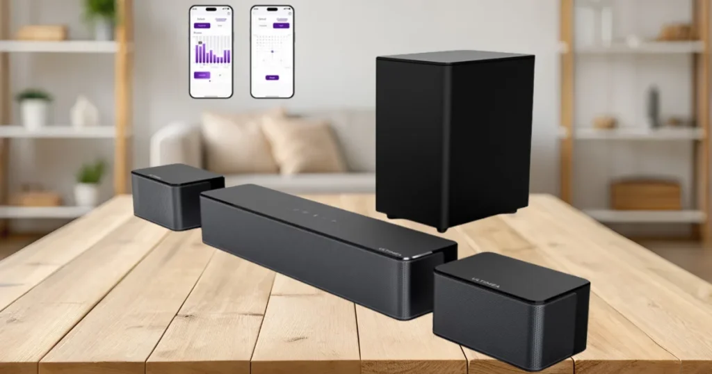 Barra de Sonido ULTIMEA 5.1 con Subwoofer y Altavoces