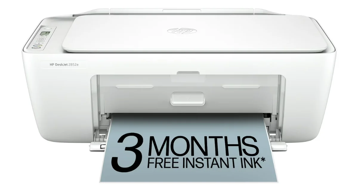 HP DeskJet 2852e Wireless All-in-One Color Inkjet Printer, Scanner, Copier, 3 months Free Instant Ink