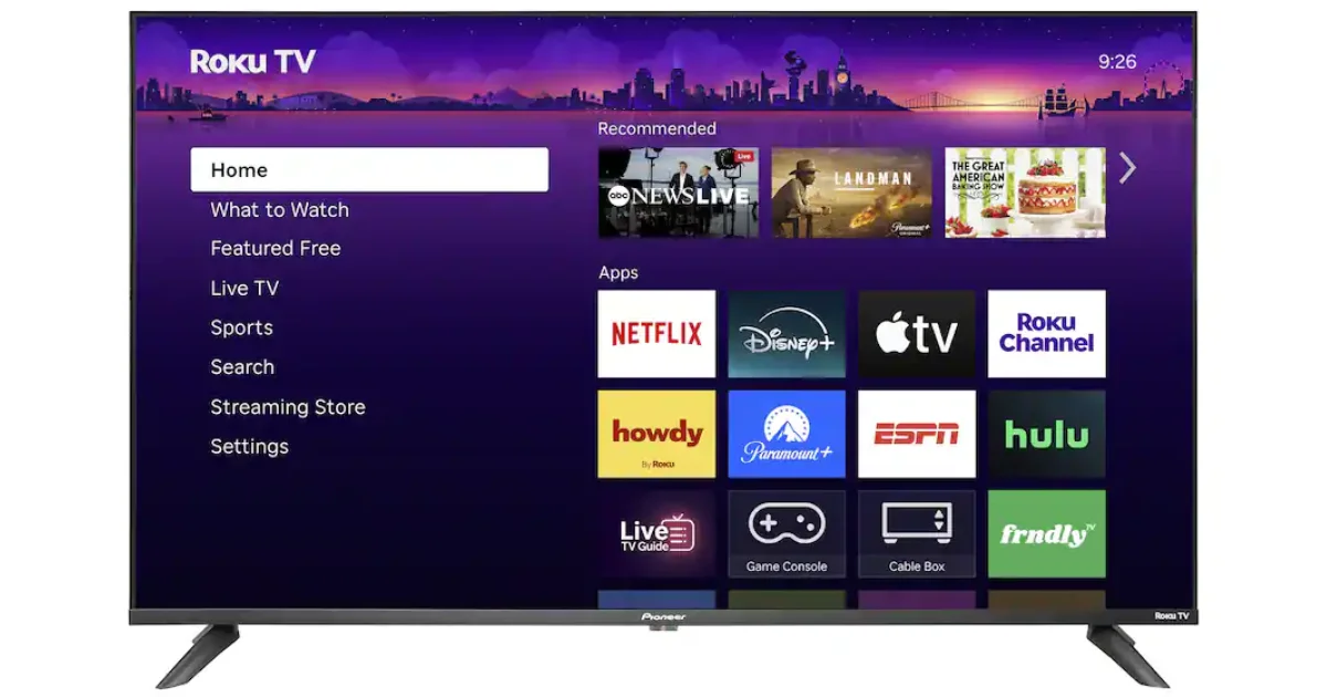 Pioneer Class LED 4K UHD Smart Roku TV 43-In