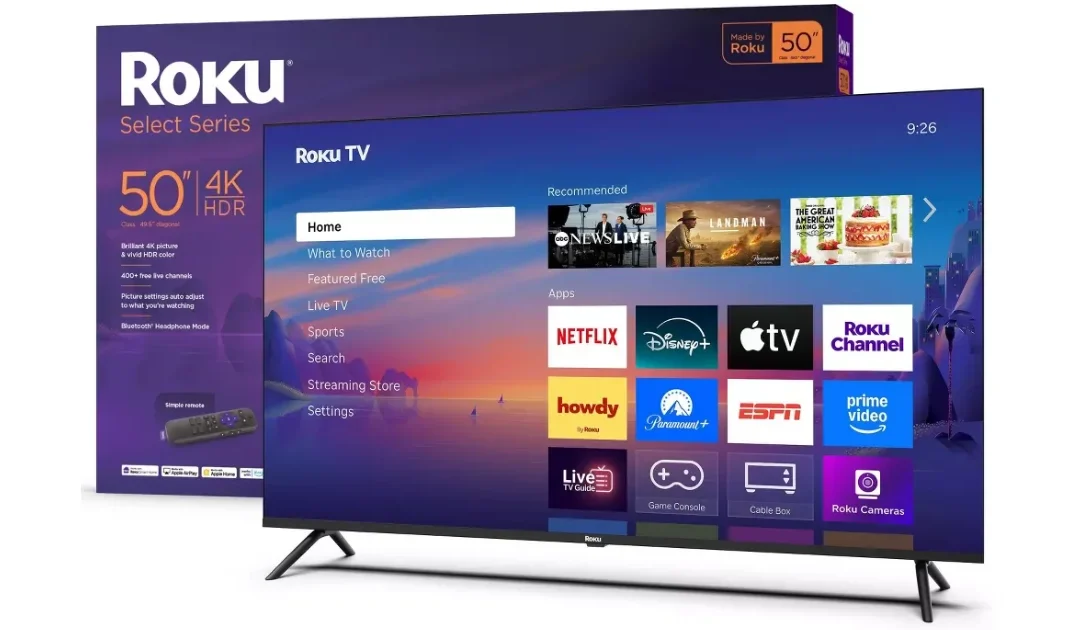 Roku Select Series 4K HDR Smart Roku TV 50-In SOLO $249.99 en Target