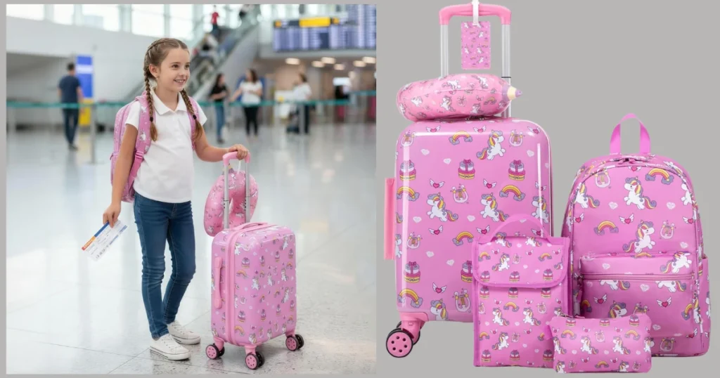 Set de Equipaje Para Niños de 6-Piezas en Amazon