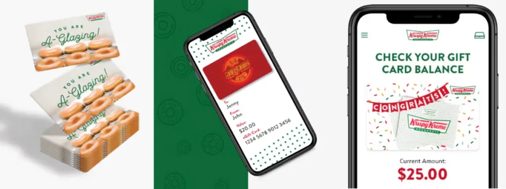 Tarjetas de regalo de Krispy Kreme