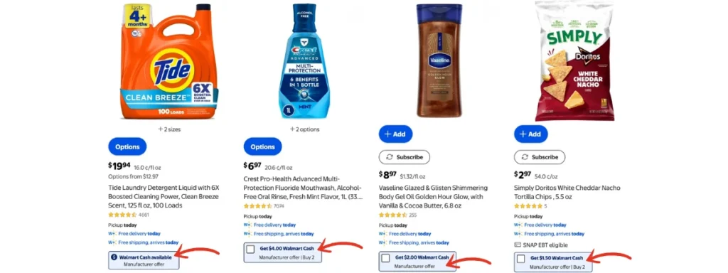 Infografía sobre que es Walmart Cash y cómo ahorrar