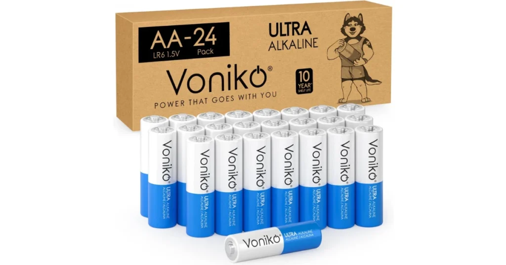 24-Pack de Baterias Voniko AA en Amazon