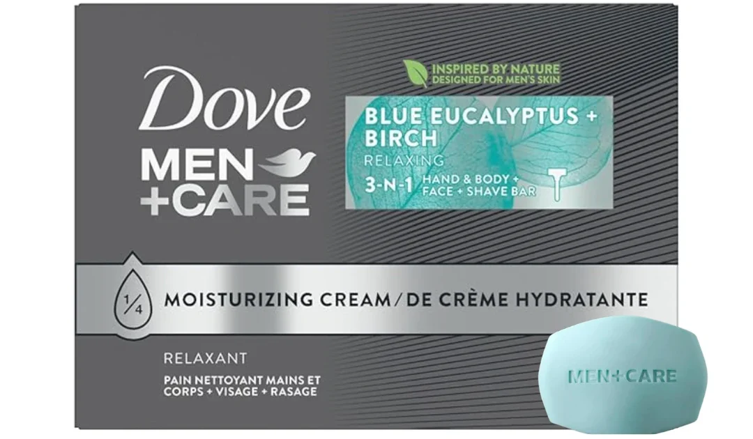DOVE MEN + CARE Bar 3 in 1 Cleanser for Body 8-Pack SOLO $9.67 + Incluye Envío