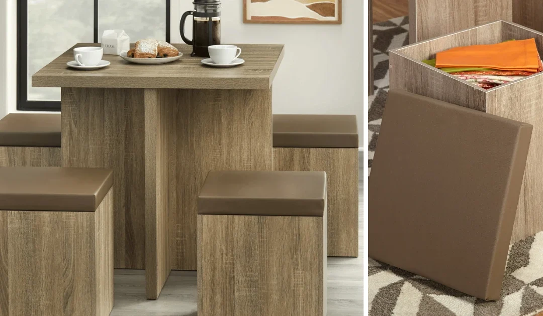 Juego de Comedor Mainstays Dexter de 5-Piezas SOLO $71.50 (Reg $219)