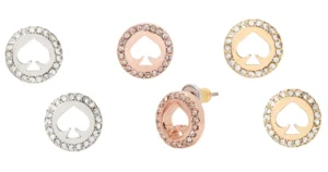 Kate Spade Spot The Spade Pave Halo Spade Studs