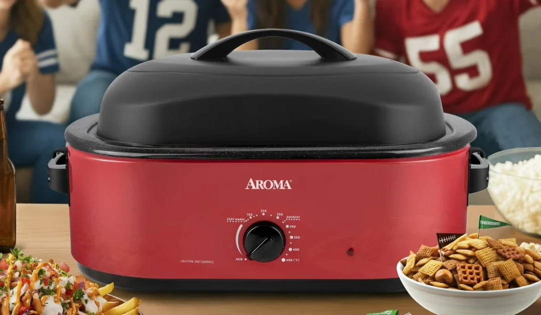 Horno Asador AROMA de 18 Qt con Tapa Alta SOLO $33 (Reg. $60)