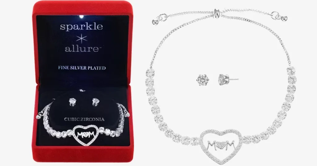 Set de Collar y Pantallas Sparkle Allure en JCPenney
