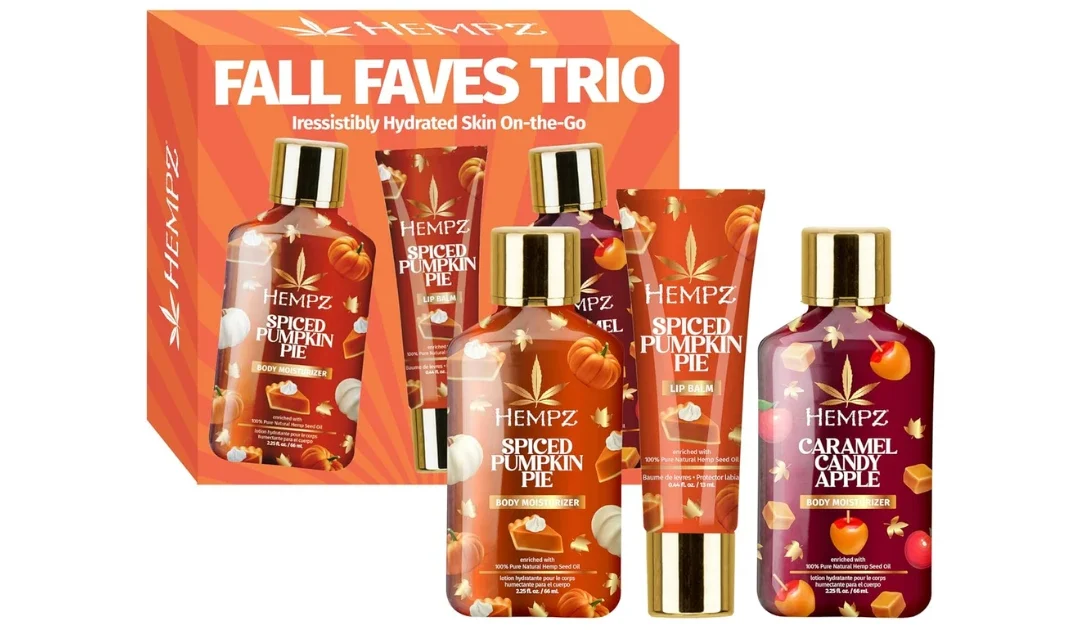 Hempz Fall Faves Trio Lotion & Lip Balm Set SOLO $9.94 en Amazon (Reg $17)