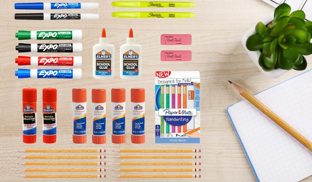 Kit de Útiles Escolares de 31-Piezas Por SOLO $10.66 en Amazon: ¡Lápices, Pega y Más