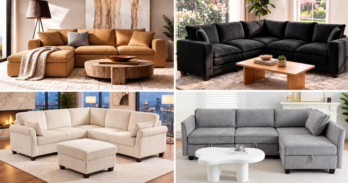 sofas de esquina en Amazon