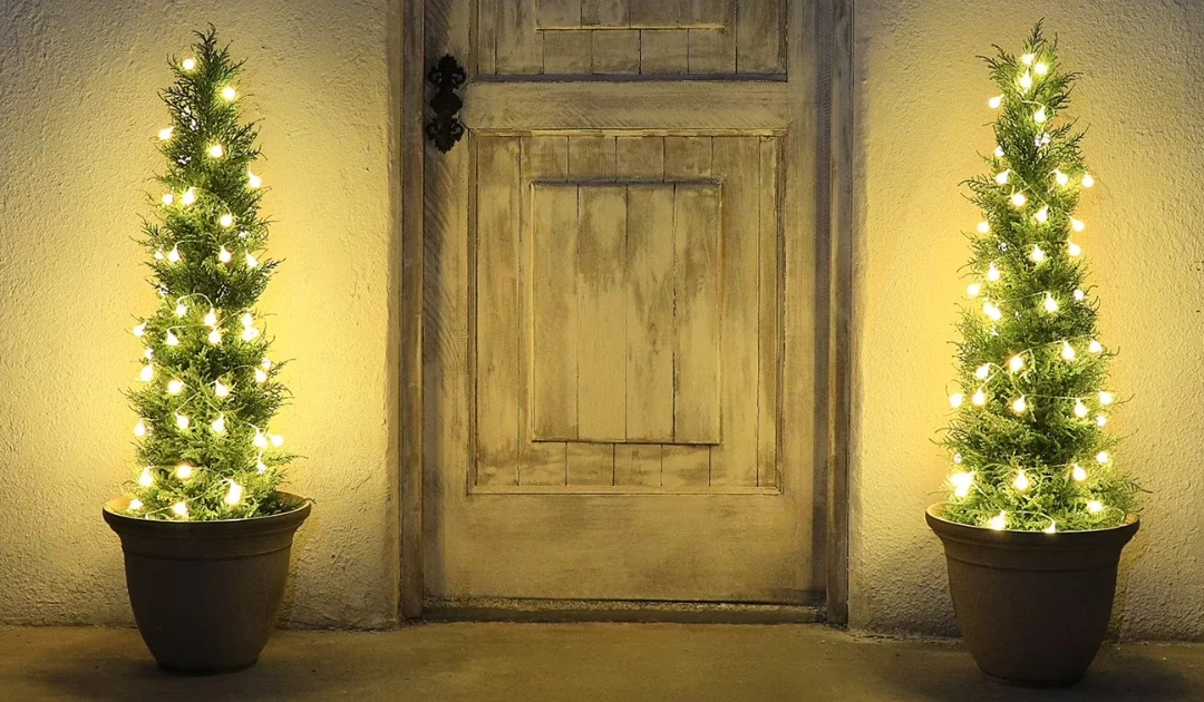Set de 2 Pinos de Cedro Artificiales 4 ft (DR-Planzen) SOLO $56.99 en Walmart (Reg. $97) — 41% OFF