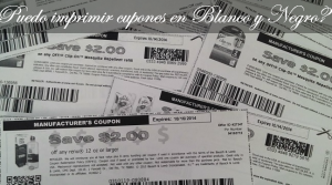 Puedo imprimir cupones en Blanco y negro